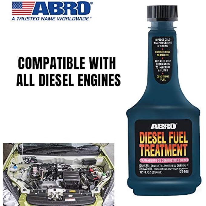 Abro DT-508 SUV CAR DIESEL FUEL TREATMENT FOR INJECTOR CLEANING & EASY FUEL COMBUSTION (354 ML) - Image 3